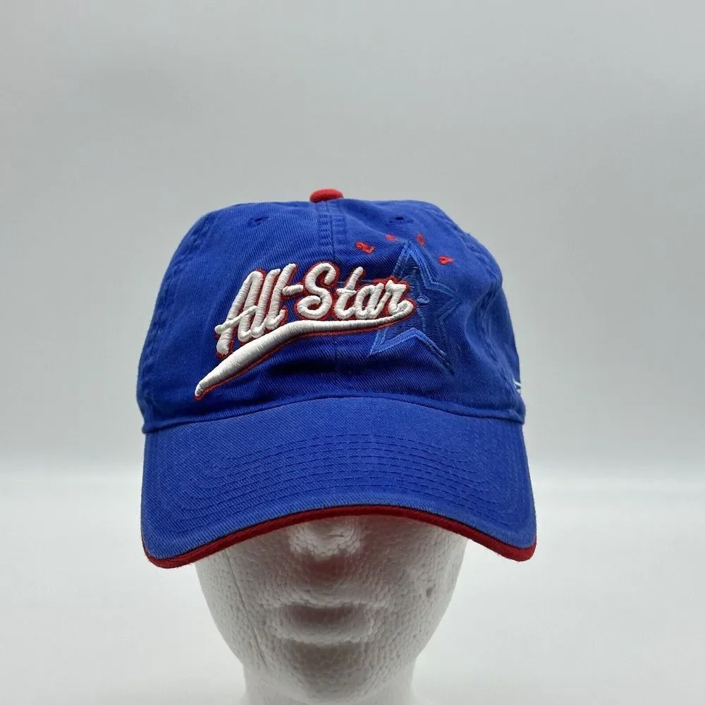 Vintage NBA Basketball Hat Cap Strap Back Blue 2004 All Star Game Los Angeles